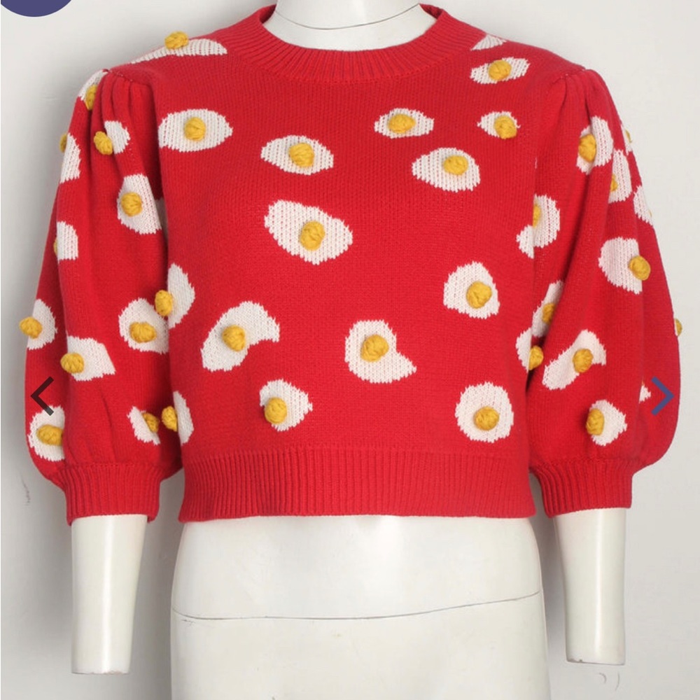 Fashion Brand Company Egg Knit Top Sweater Size M/L